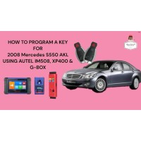 HOW TO PROGRAM A KEY FOR 2008 MERCEDES S550 AKL USING AUTEL IM508 XP400 & GBOX